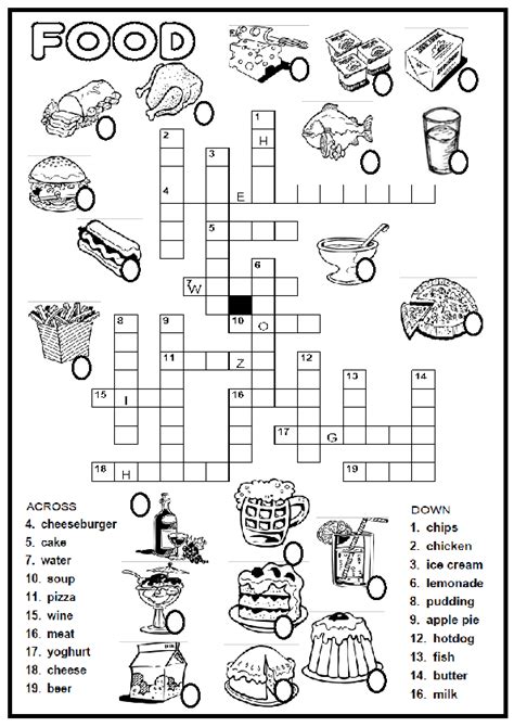 Food Stamp Org Crossword Puzzle