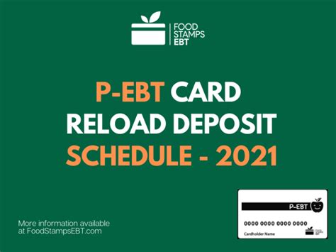 Food Stamp Reload Schedule