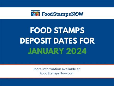 Food Stamp Schedule Image