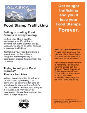 A person facing consequences for food stamp trafficking