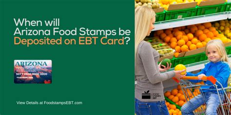 Food Stamps Deposit Schedule Arizona 2025