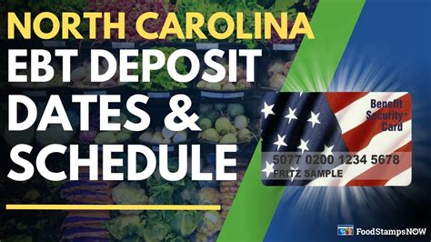 Food Stamps Deposit Schedule North Carolina 2025