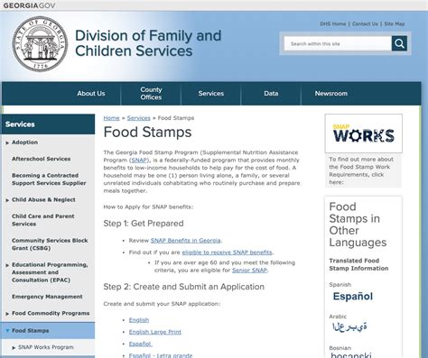 Food Stamps in Georgia