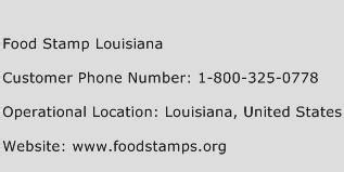 Food Stamps in Louisiana Phone Number