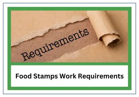 Food Stamps Work Requirements