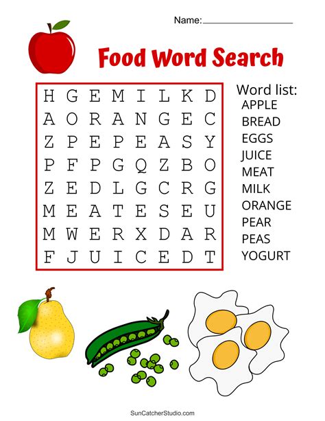 Food-themed Word Search