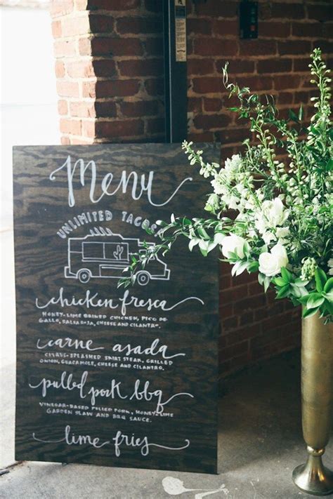 Food Truck Wedding Menu Template