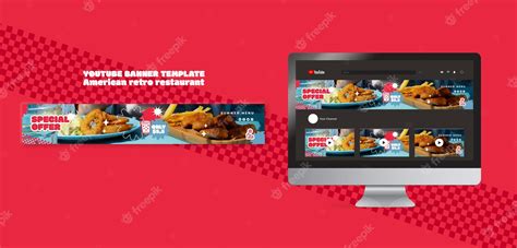 Food YouTube Banner Template