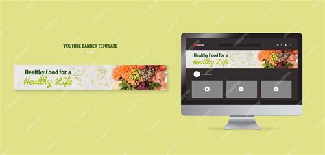 Food YouTube banner template