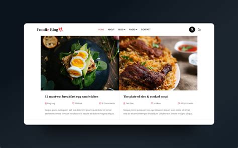 Foodie Frenzy template is perfect for showcasing your culinary adventures