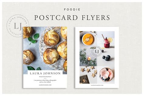 Foodie postcard design