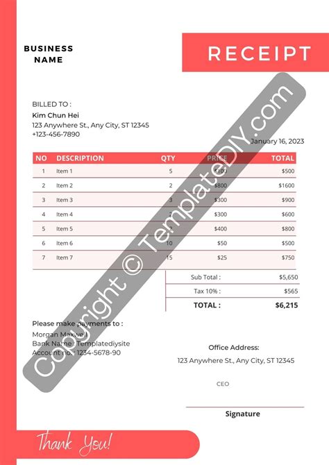 Foot Locker Receipt Template Example