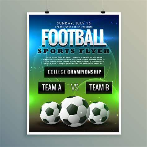 Football Advertisement Template