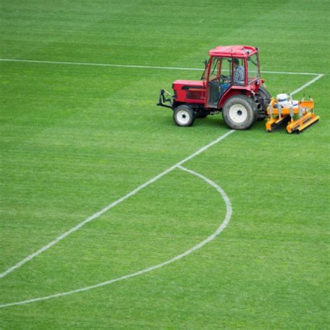 Football field maintenance schedule