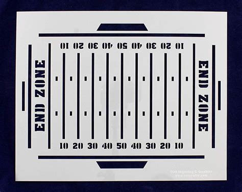 Football Field Stencil Template