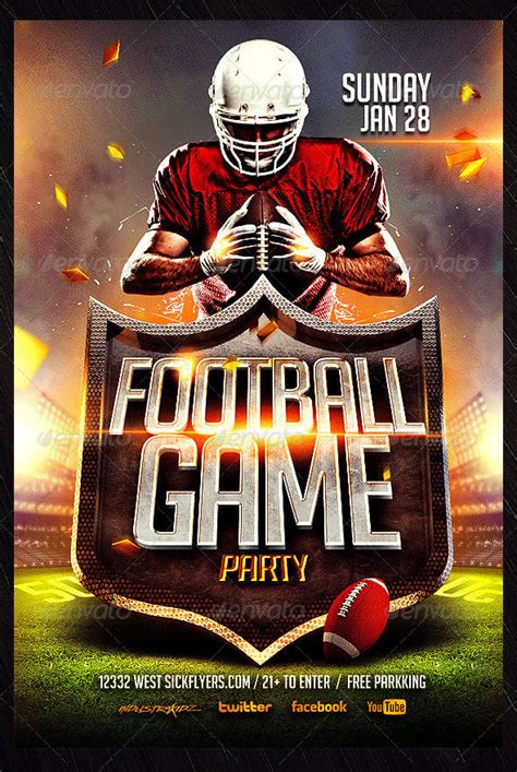 Football Flyer Template Templates