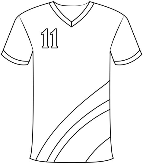 Football Jersey Template for Beginners Example 5