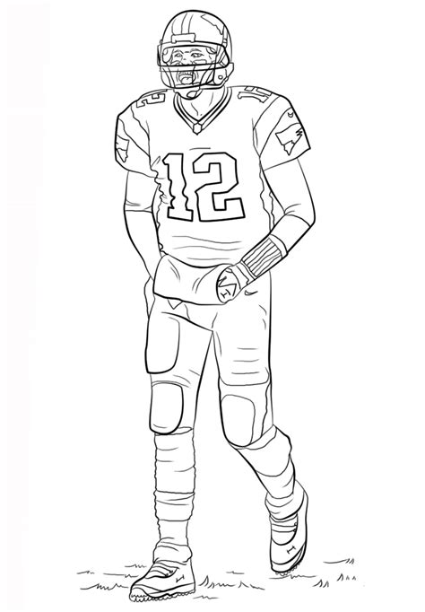 Football Player Coloring Pages