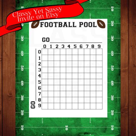 Football Pool Template Gallery