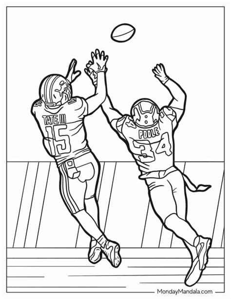 Football printable coloring pages