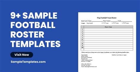 Football Roster Template