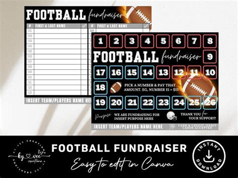 Football Squares Fundraiser Template 5