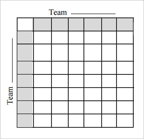 Football Squares Template Word