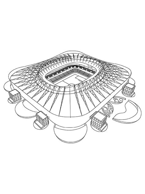 Football Stadium Coloring Pages