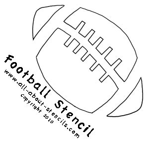 Football Stencil Printable Templates