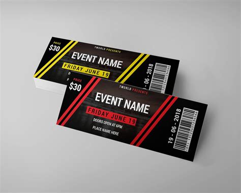 Football Ticket Design Ideas