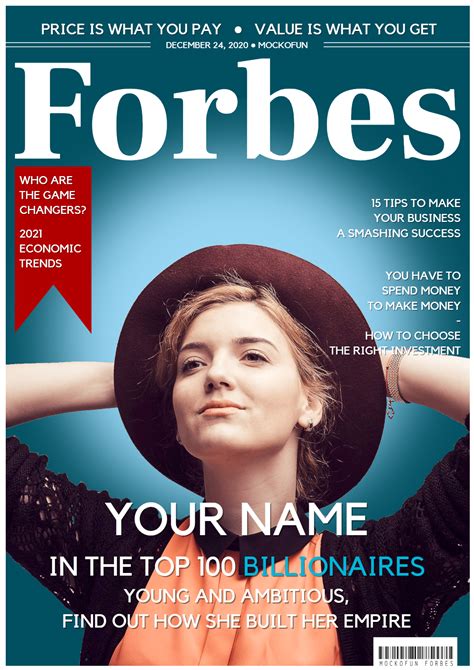 Forbes Magazine Cover Template Example