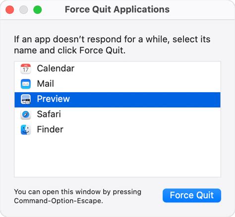 Force Quit Window on Mac 5