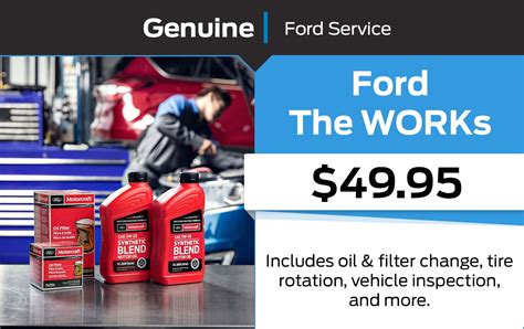 Ford The Works Printable Coupon