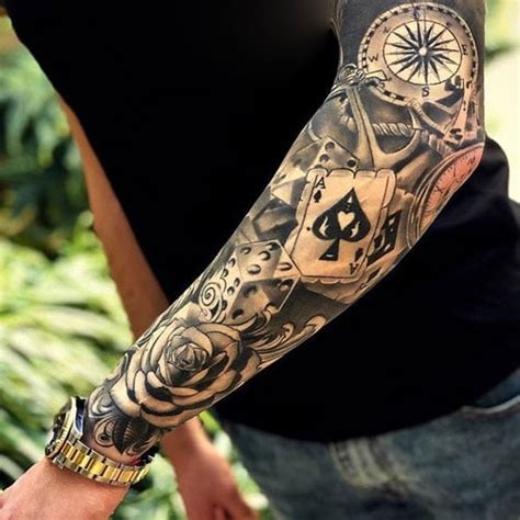 Forearm Arm Sleeve Tattoo Designs for Men