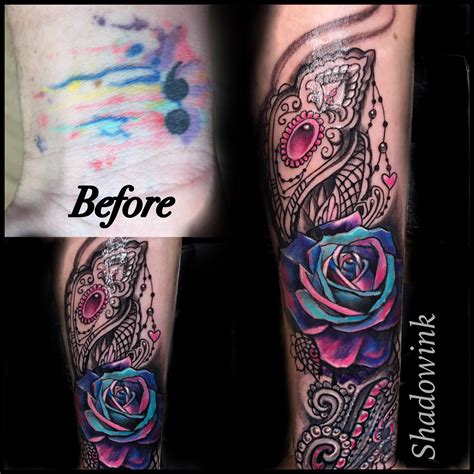 Forearm Cover Up Tattoo Design