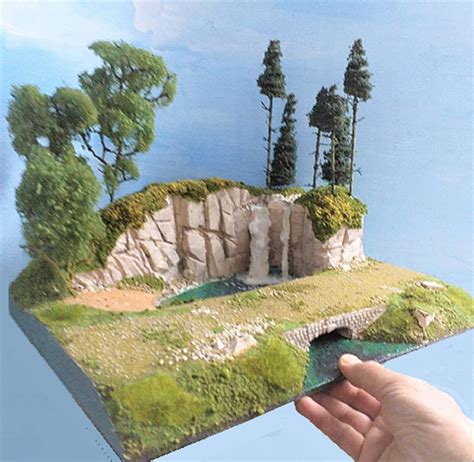 Forest Scene Diorama Background