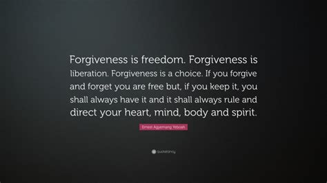 Forgiveness is Liberating