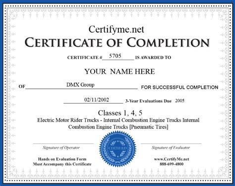 Forklift Certification Card Template 1