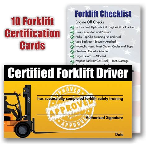 Forklift Certification Card Template 3