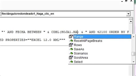 Forma 1 de Crear un Buscador Entre Fechas en VBA