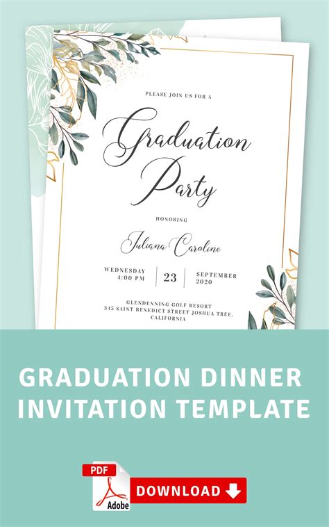 Formal Affair Invitation Template