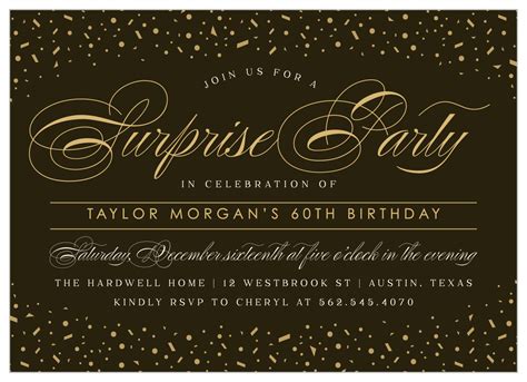 Formal Birthday Invitation Templates