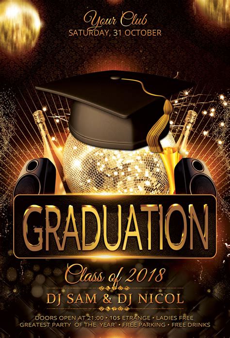 Formal Graduation Flyer Template