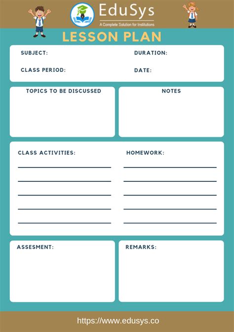 Formal Lesson Plan Template 6