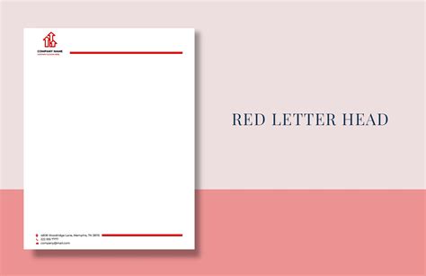 Formal letterhead template design