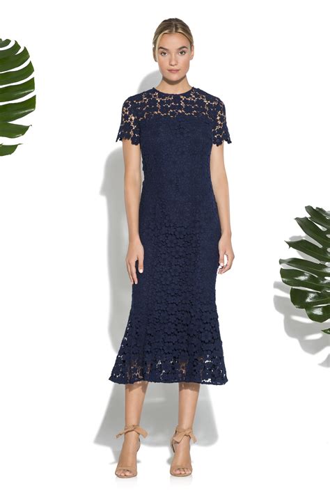 Formal Navy Midi Dress