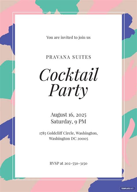 Formal Party Invitation Template