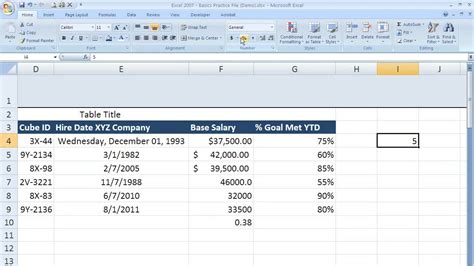 Formatting the result as a percentage in Excel