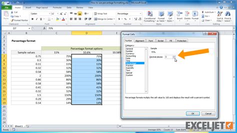 Format as percentage