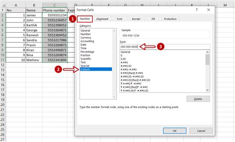 Format Cells Dash in Excel